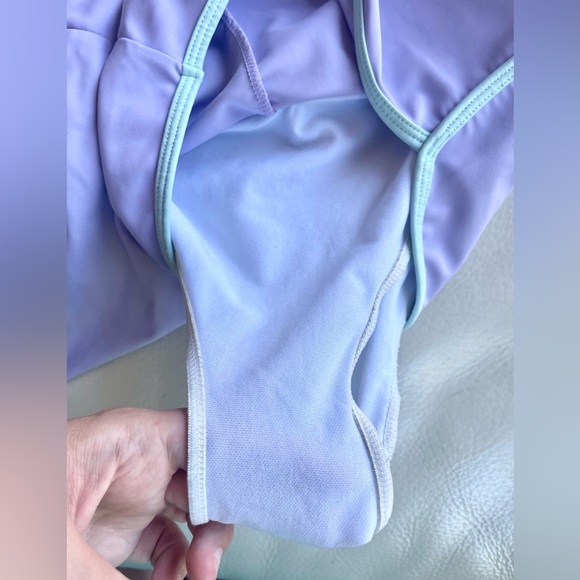 3/$20💥14 Girls Cute Active Sport Dolphin Shorts, Integrated Panty, Lilac & Teal - Picture 5 of 9